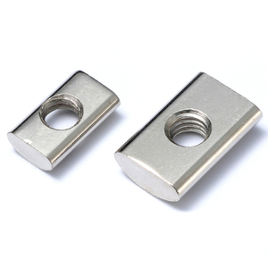 Industrial Aluminum Profile Accessories Half Round Nut
