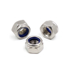 DIN985 Prevailing Torque Type Hexagon Thin Nuts With Non-Metallic Insert Nylon Lock Nuts 304/316 stainless steel