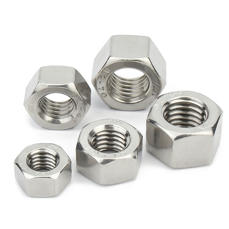 NF E25-452 Hexagon Nuts, Style 2, With Metric Fine Pitch Thread