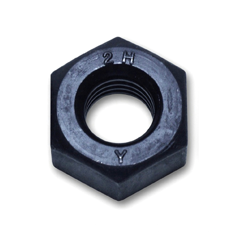 ASTM A194 Gr 2H Lock Nut High Temperature Medium Carbon Steel Nut Heavy Hex Nut