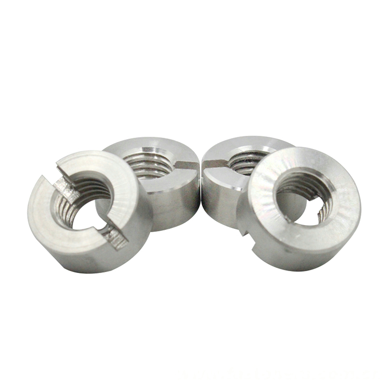 NF E 27-413 Slotted Round Nuts