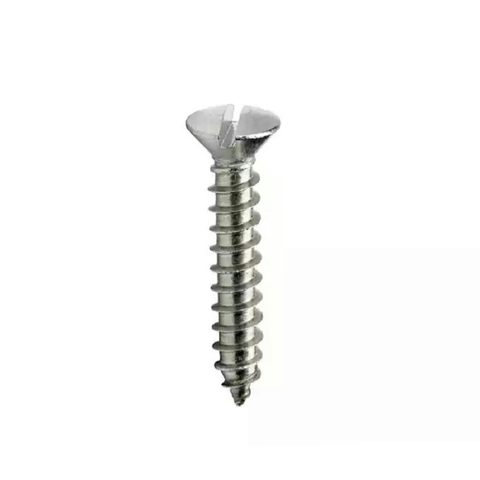 NF E 25-661 Slotted Raised Countersunk (Oval) Head Tapping Screws