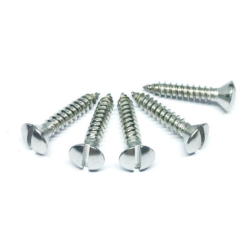 DIN7973 Slotted Raised Countersunk Head Tapping Screws