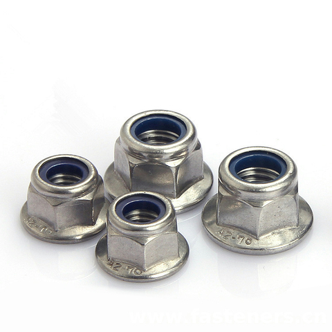 EN1663 Prevailing Torque Type Hexagon Nuts With Flange (with Non-Metallic Insert)
