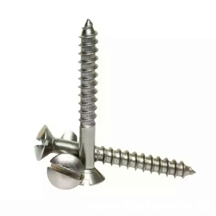 DIN EN ISO1483 Slotted Raised Countersunk (Oval) Head Tapping Screws