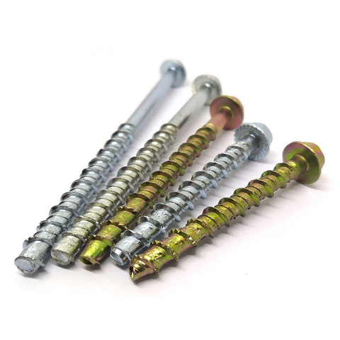 Heavy Duty Hex Head Galvanized Zinc Plated Self Drilling Concrete Screw Anchor