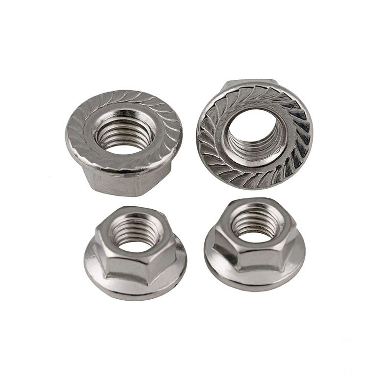 EN14218 Hexagon Head Nuts With Flange With Fine Pitch Thread