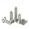 ASME B 18.6.4 Type I Cross Recessed 100°Flat Countersunk Head Tapping Screws