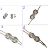Stainless Steel Double Grips Cable Clamps Duplex Wire Rope Clip
