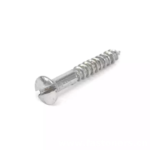 GB 101 Slotted Rasied Countersunk Head Wood Screws