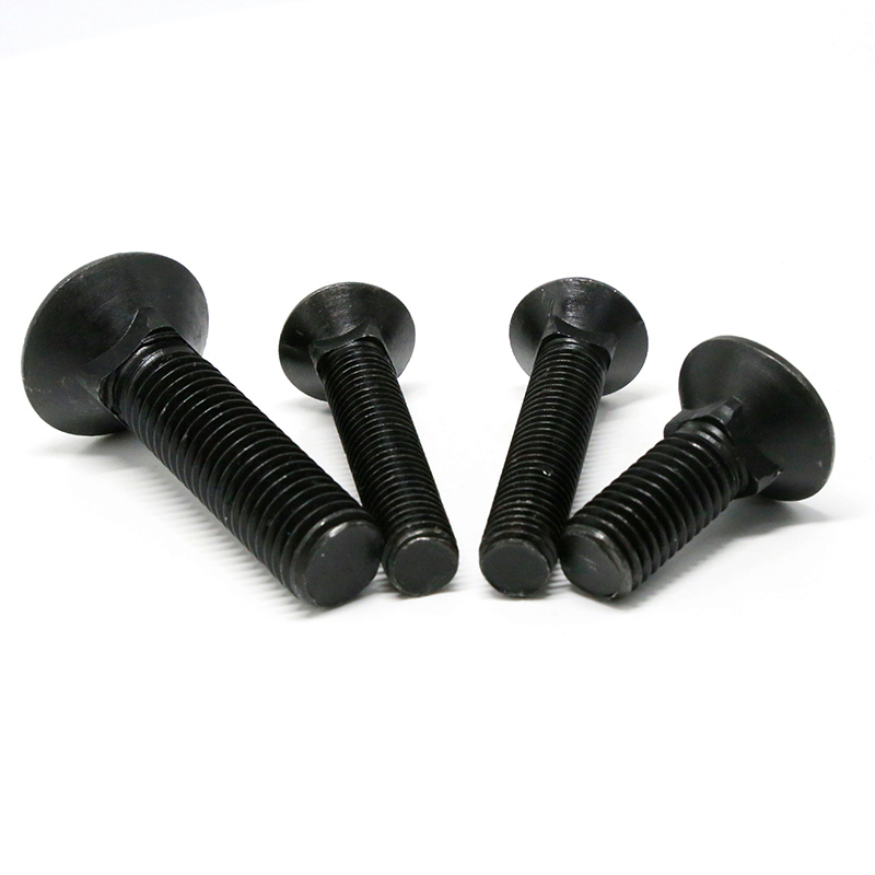 BS325 Black Counersunk Square Neck Bolts For Woodwork