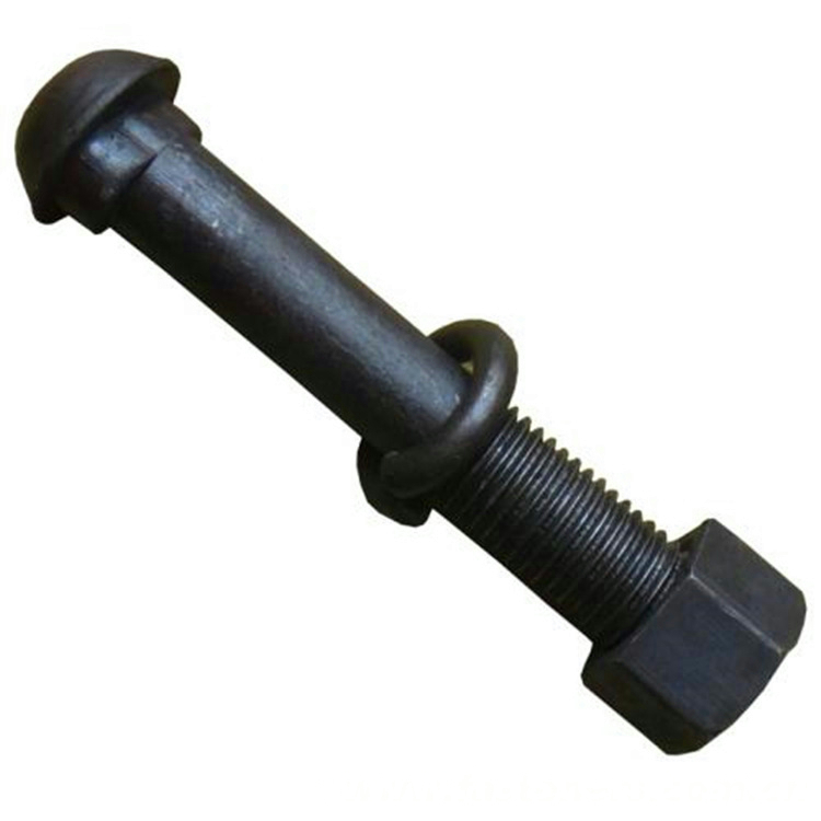 BS325 Black Cup Oval Neck Bolts