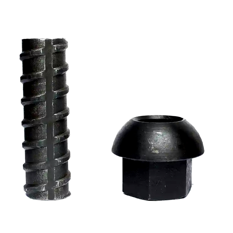 Carbon Steel Forged Mushroom Head Dome Nut for Mining,Carbon Steel Rock Bolt Hollow Grouting Bolts Bars Domed Flange Nuts for Mining Drilling Ground Pre-support Protection