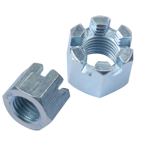 BS1769 Unified Hexagon Slotted Nuts - Heavy Series - Double Chamfered