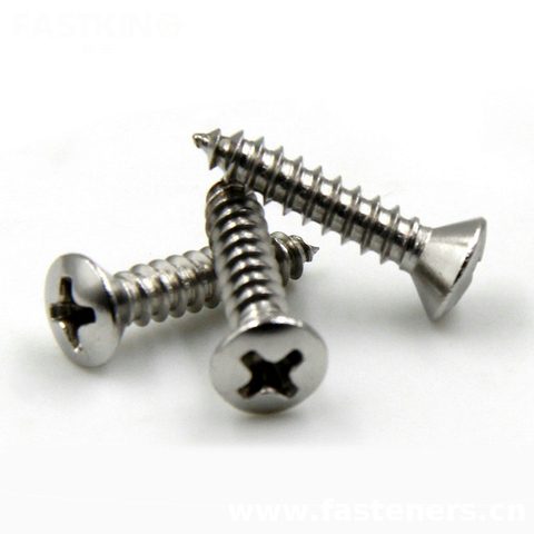 JIS B1122 (O) Cross Recessed Raised Countersunk Head Tapping Screws