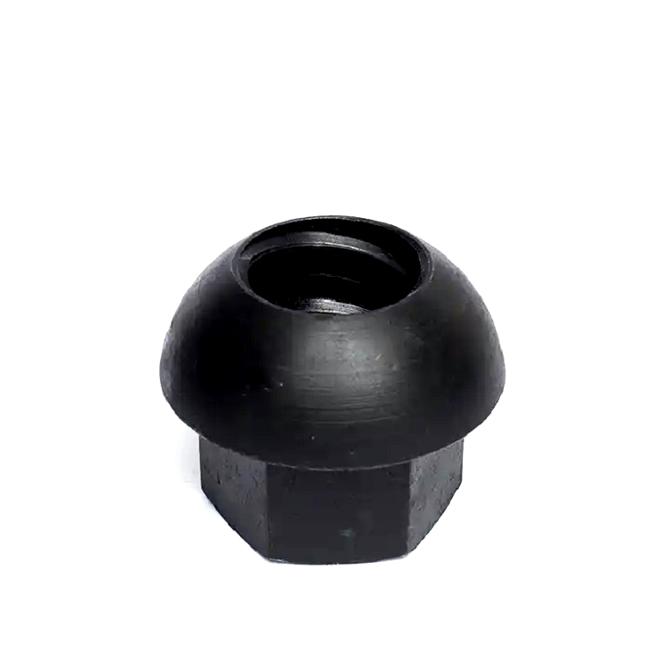 Carbon Steel Forged Mushroom Head Dome Nut for Mining,Carbon Steel Rock Bolt Hollow Grouting Bolts Bars Domed Flange Nuts for Mining Drilling Ground Pre-support Protection