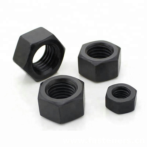 BS4190 ISO Metric Hexagon Nuts - Black [Table 12]