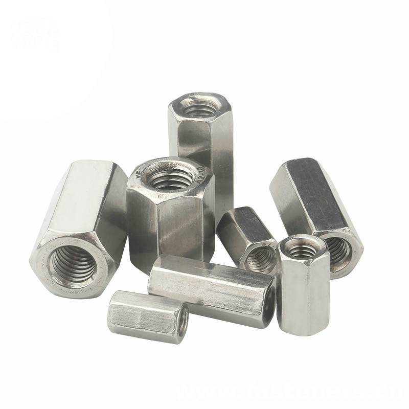 DIN6334 Hexagon Coupling Nuts Galvanizing Carbon Steel