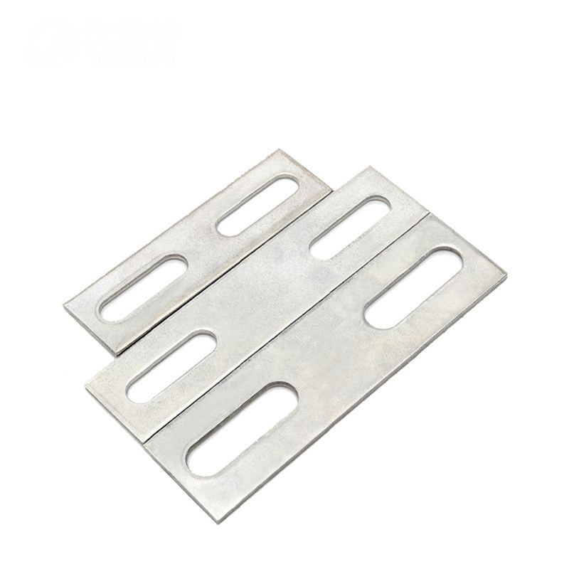 Two Holes washer U-shaped Clip Baffle Plate Square Clip Pipe band clamp CNC Stamping Machining Parts for U-shaped Bolt