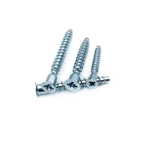 Flat Head Drive Self Tapping Screw,cross Countersunk Head Furniture Confirmat Screw,Cabinet Connecting Confirmat Screw