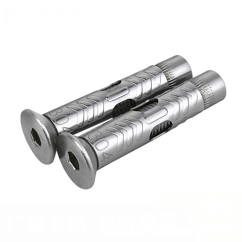Countersunk Hexagon Socket Expansion Screw,countersunk Head Expansion Screw,sleeve Anchor Bolt,Non-slip Type,304 Stainless Steel 