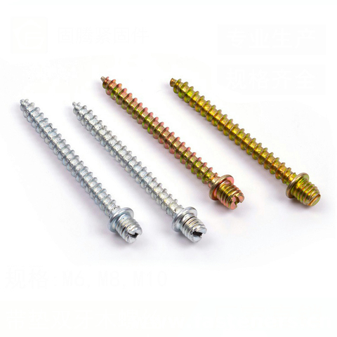 Steel Galvanized Torx Drive Self Tapping Double End Threaded Hanger Bolts,Wood Screws,slotted Wood Screws