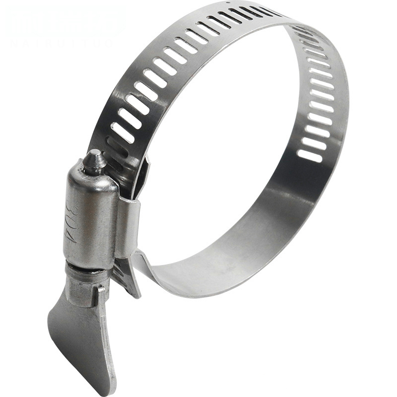 Stainless Steel Hose Clip With Handle American Type Ear Hose Clamp