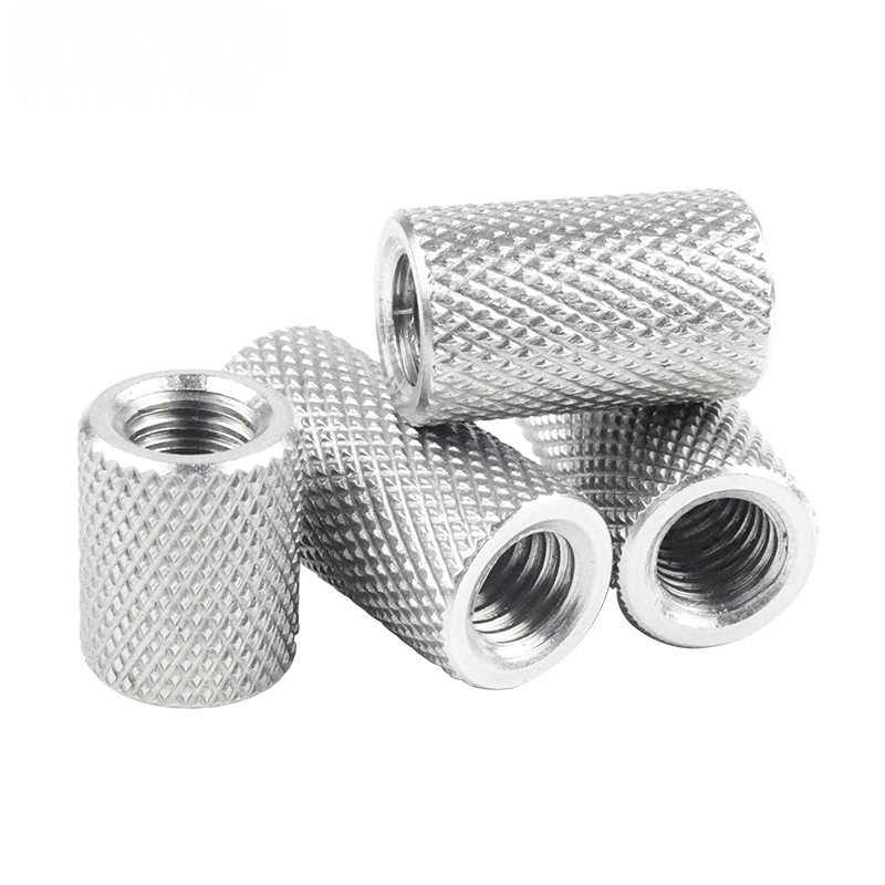 Stainless Steel Extend Long Knurled Round Coupling Nut