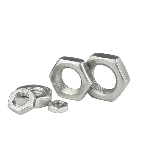 UNI5590 Hexagon Low Nuts, Coarse Thread