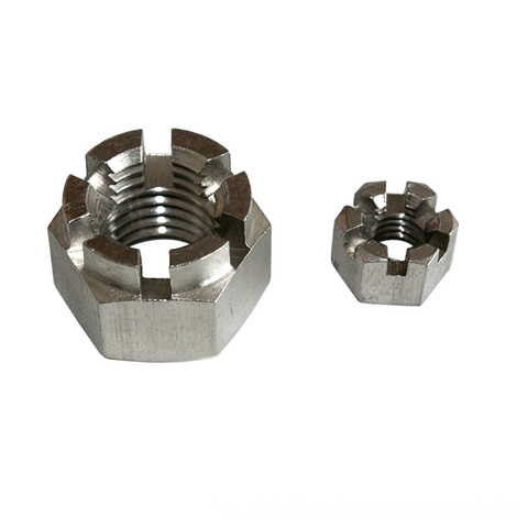UNI5593 Slotted And Castle Hexagon Nuts-ISO Metric Coarse And Fine Thread