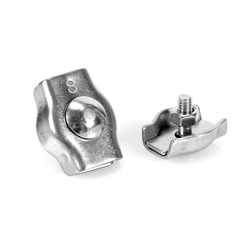 Stainless Steel Box Type Single Card Steel Wire Rope Clip Head Ingot Clip