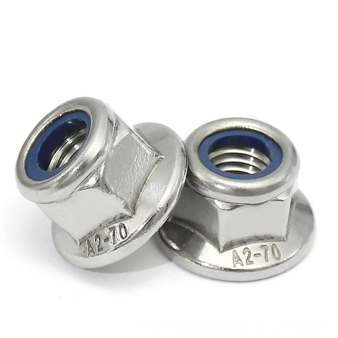 DIN6926 Prevailing Torque Type Hexagon Nuts With Flange And With Non-Metallic Insert
