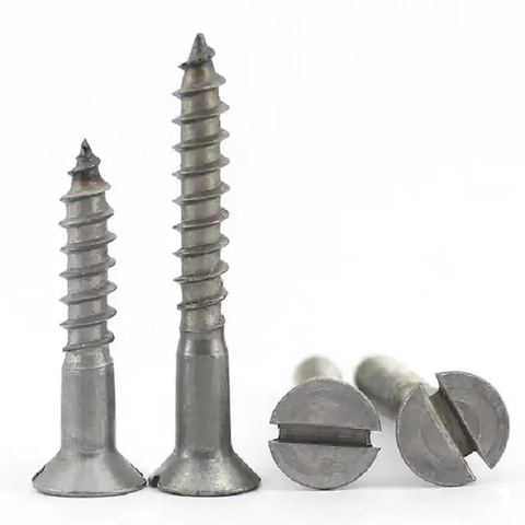 NF E 25-604 Slotted Countersunk Head Wood Screws