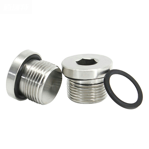 NF E 27-435 Metric Hexagon Socket Cheese Head Screws Metal Plugs with Collar Joints for Use with O-rings