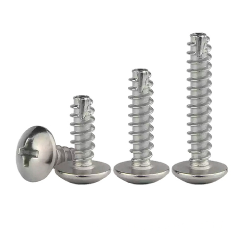 Cross Large Flat Head Cutting Tail Tapping Screw