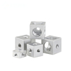 Six-Sided Nut,Square Fixed Block Square Corner Lock Nut,Plate Link Block Screws Nut for Fixing Acrylic Box