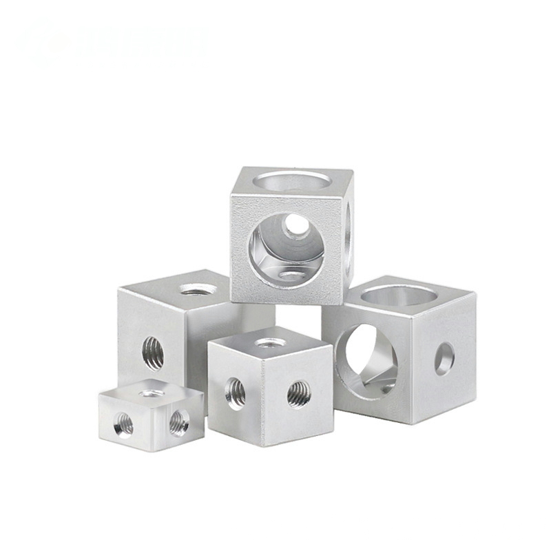Six-Sided Nut,Square Fixed Block Square Corner Lock Nut,Plate Link Block Screws Nut for Fixing Acrylic Box