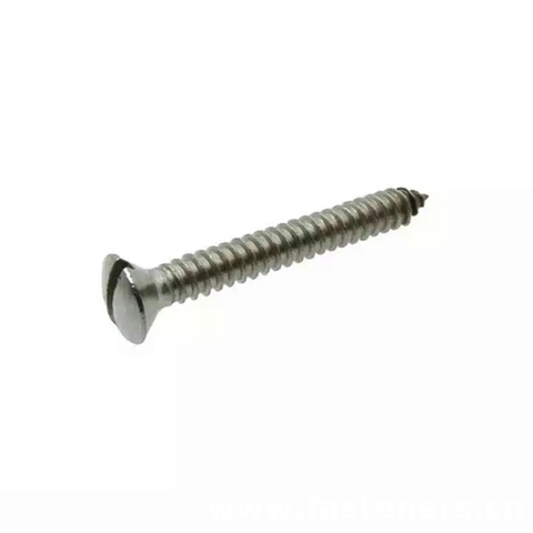 ASME B 18.6.5M (R2010) Metrice Slotted Raised Countersunk Head Tapping Screws