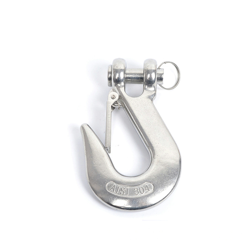 Stainless Steel Clevis Grab Slip Hooks With Safety Latch Crane Hook