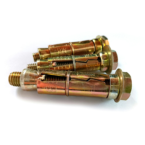 3Pcs Fix bolt with washer and bolt Carbon steel yellow zinc