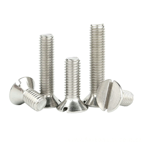 JIS B1179 Slotted Flat Head Bolts, Fine Finished