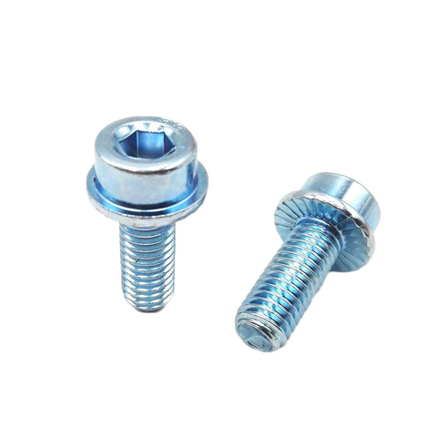 DIN 251 Carbon Steel Blue White Zinc Flange Head Socket Head Cap Screw