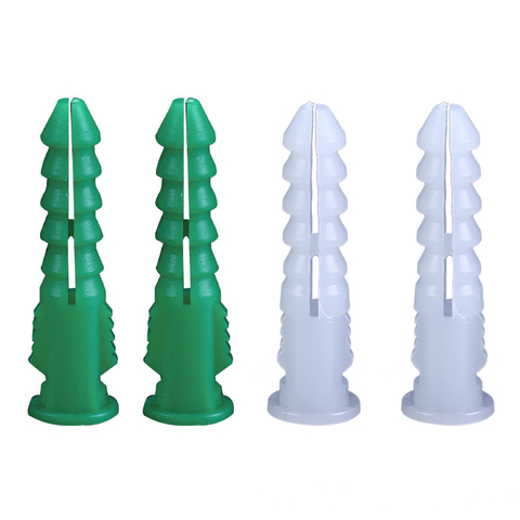 Screw Concrete Ribbed Plastic、nylon,plastic Anchor for Concrete Building Brick Plastic Wall Plug,expansion Screw