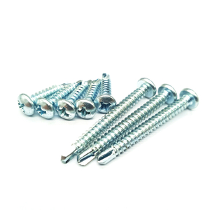 NF E 25-857 Cross Recessed Pan Head Drilling Screws With Tapping Screw Thread