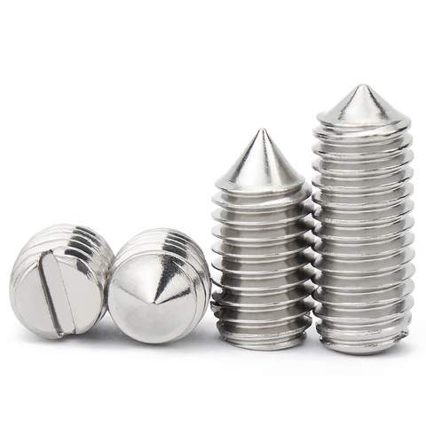 ISO7434 Slotted Set Screws With Cone Point