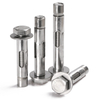  304 Stainless Steel Hex Head Sleeve Expansion Anchor Bolts,With Long Holes