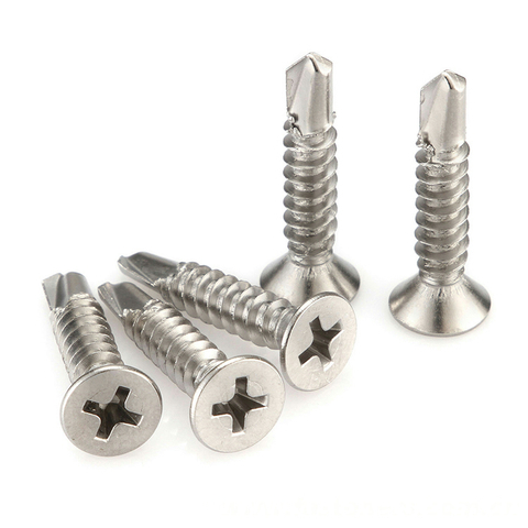 GB/T15856.2 Cross Recessed Countersunk Head Self-Drilling Screws With Tapping Screw Thread