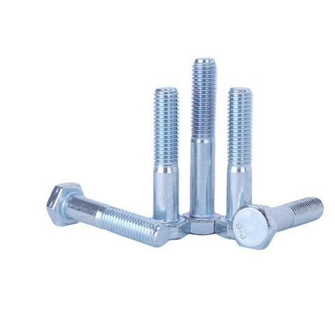 DIN931 Hexagon Head Bolts Half thread，Blue White Zinc