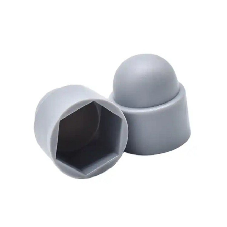 Nylon Insert Lock Nut With Dome Cap,Plastic Cover For Screw Bolt Plastic Nuts Cover