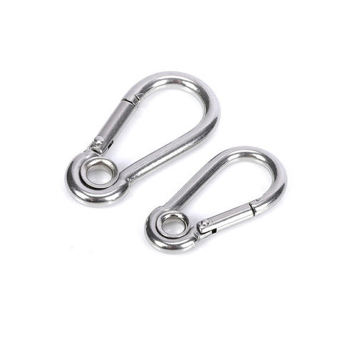 Snap Hook With Eye Stainless Steel